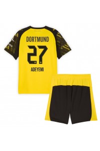 Borussia Dortmund Karim Adeyemi #27 Jalkapallovaatteet Lasten Kotipeliasu 2025-26 Lyhythihainen (+ Lyhyet housut)